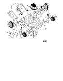 Engine/housing/handle/wheels