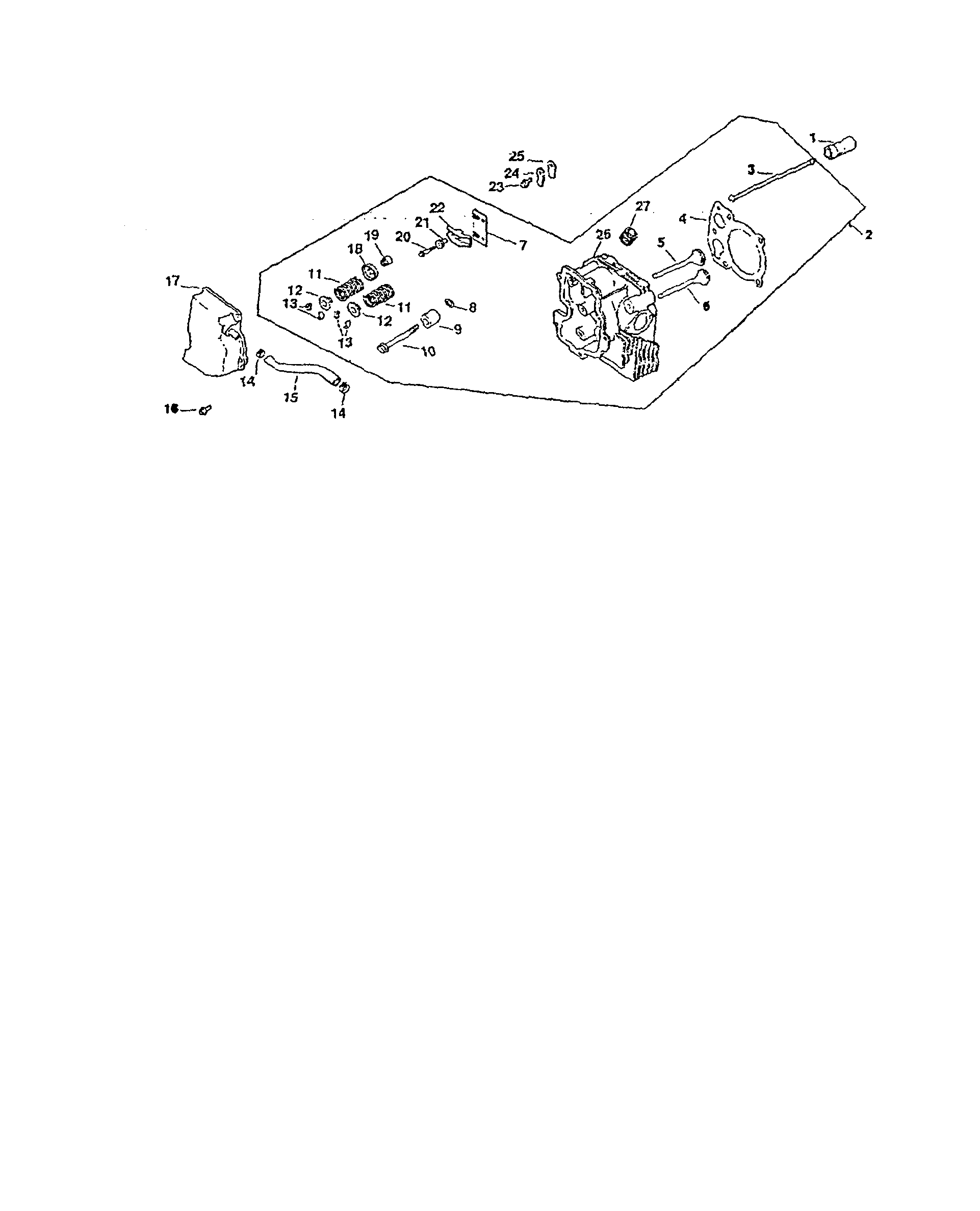Cylinder head/valve/breather