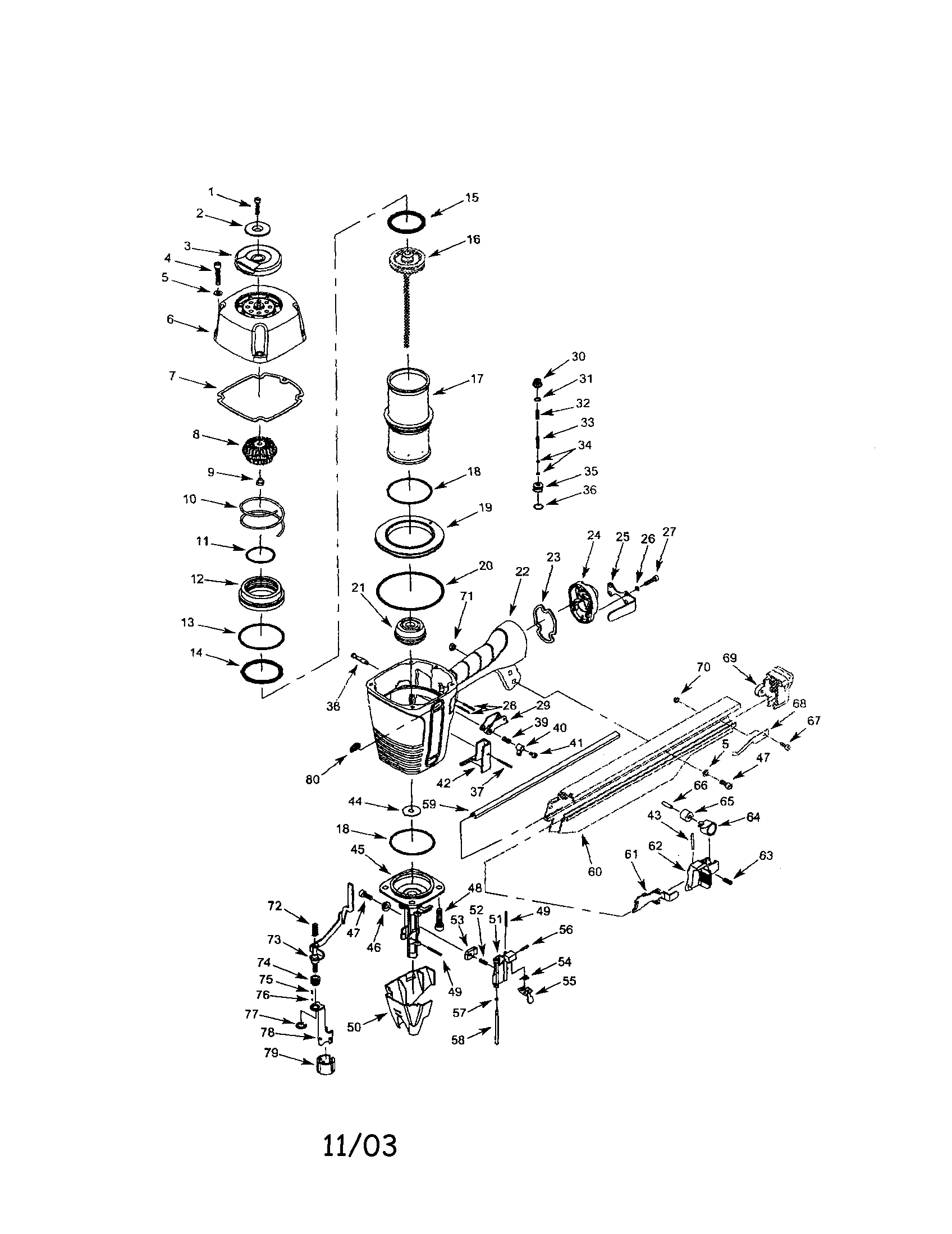 Framing nailer
