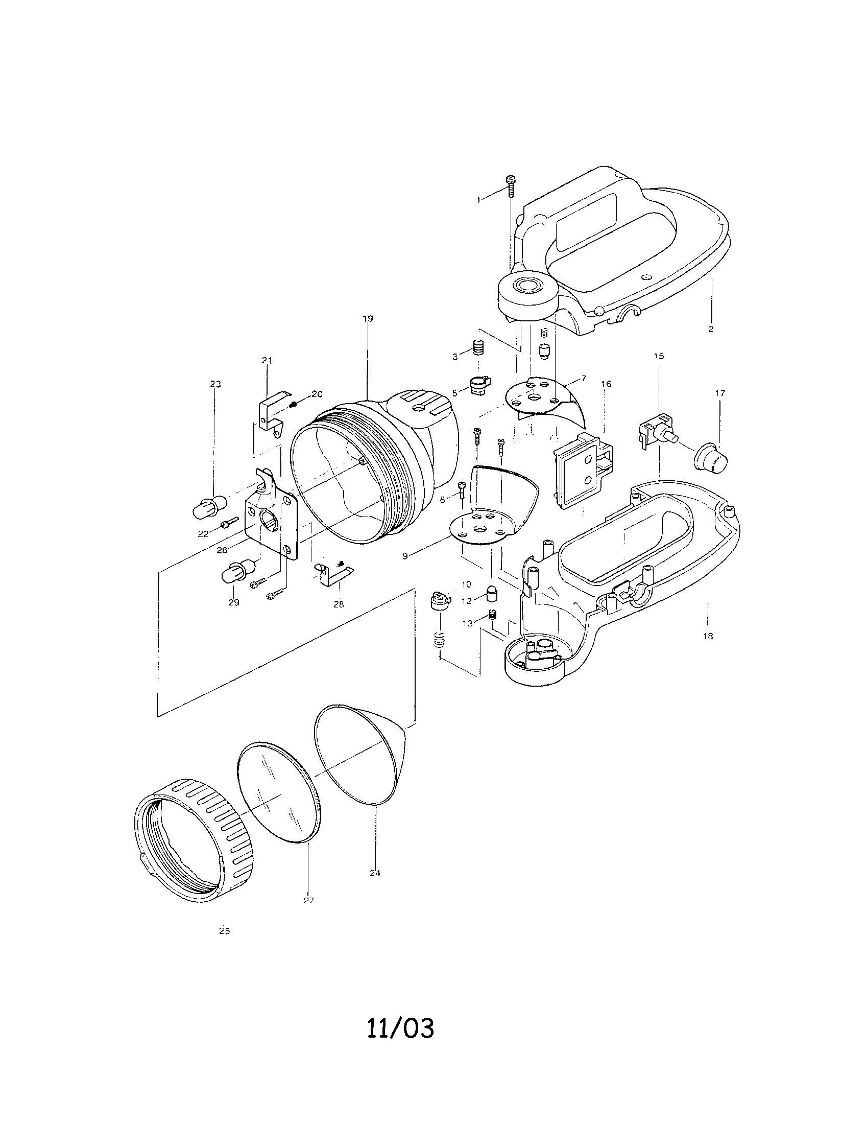 Rechargeable flashlight