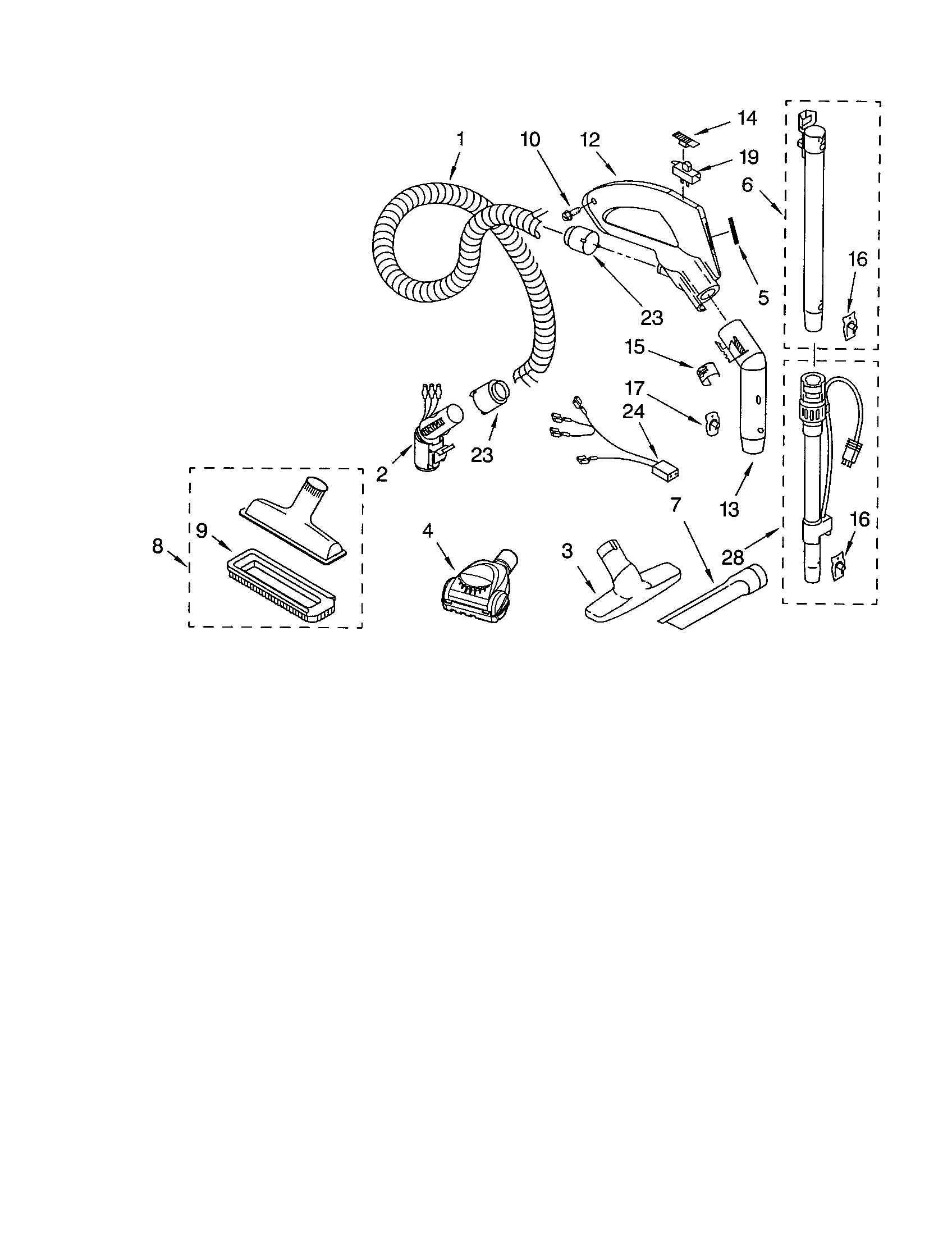 Hose and attachments
