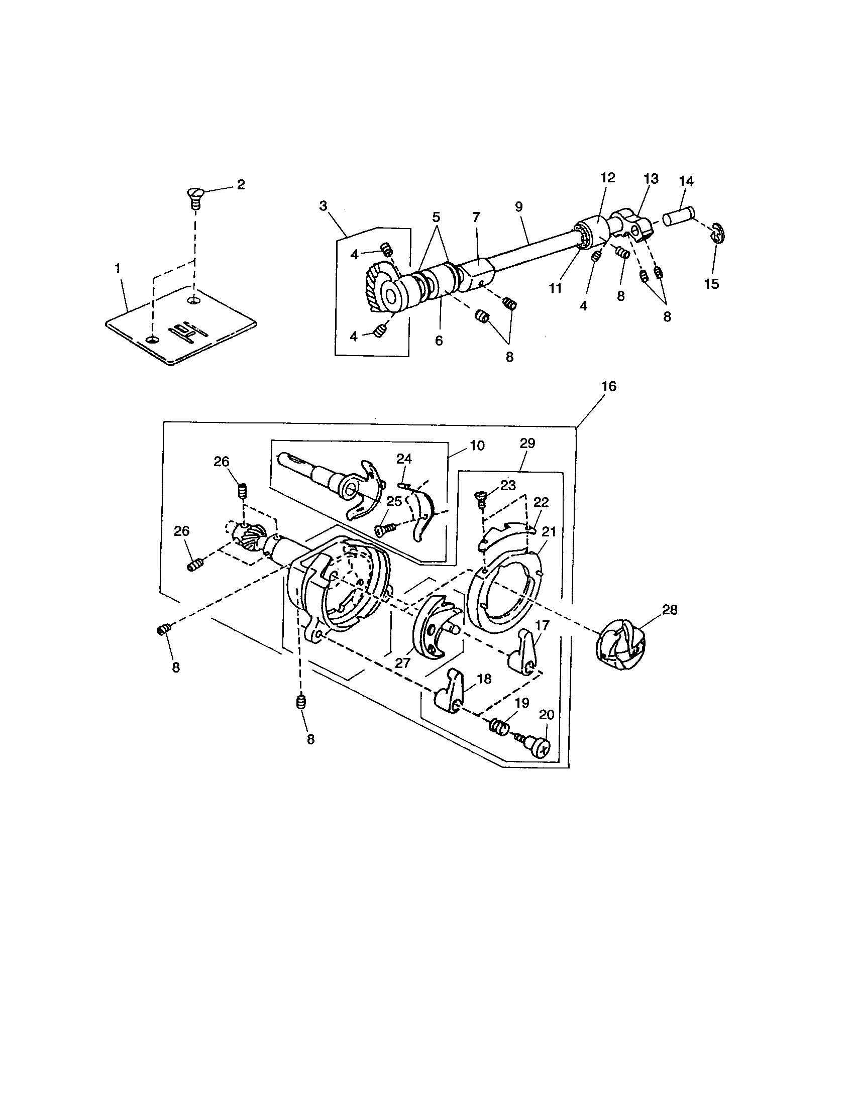 Shuttle race body unit