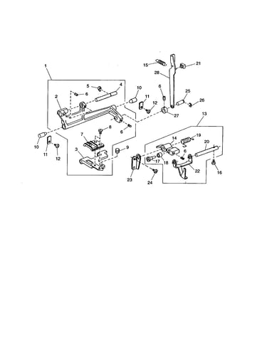 Feed rock shaft unit
