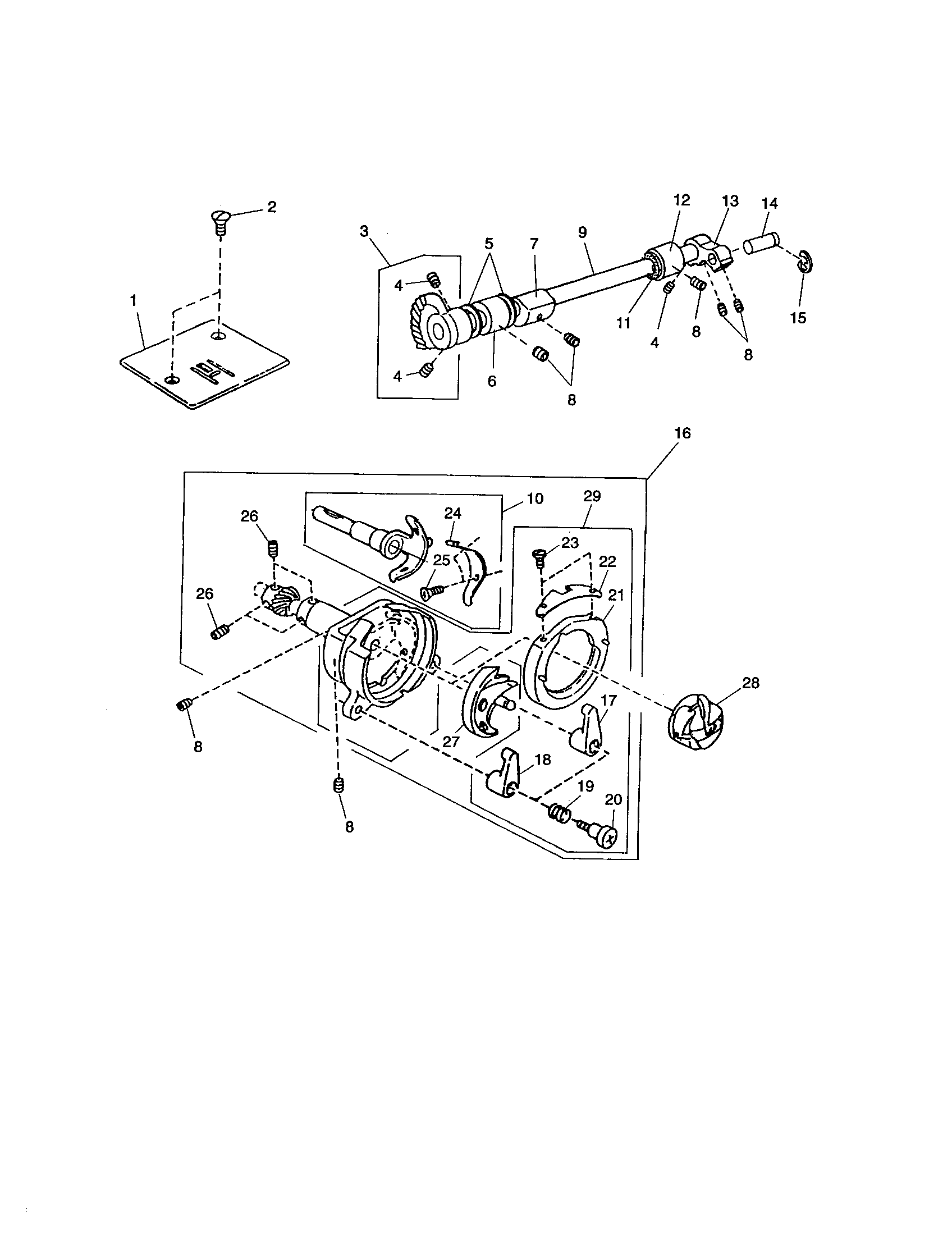 Shuttle race body unit
