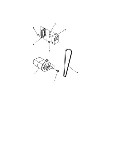 Motor/timing belt