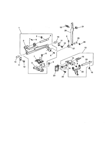 Feed rock shaft unit