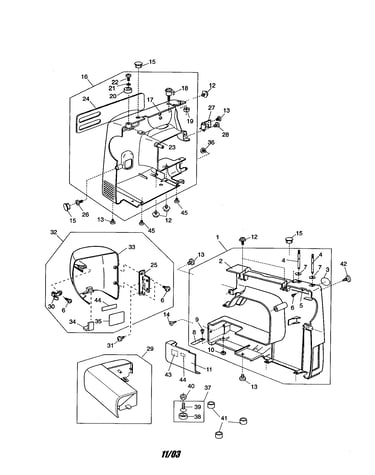 Rear cover unit