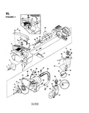 Engine housing/fuel tank