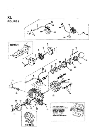 Muffler/sprocket/drum