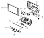 Hitachi 50VX500 cabinet parts diagram