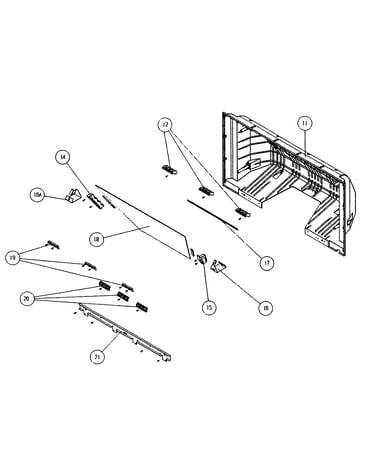 Back cabinet parts