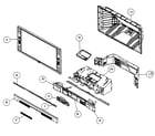 Hitachi 60VX500 cabinet parts diagram