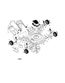 Engine/housing/handle/wheels