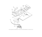 KitchenAid KEBS107YWH3 vent and latch diagram