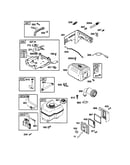 Fuel tank/muffler/muffler-housing