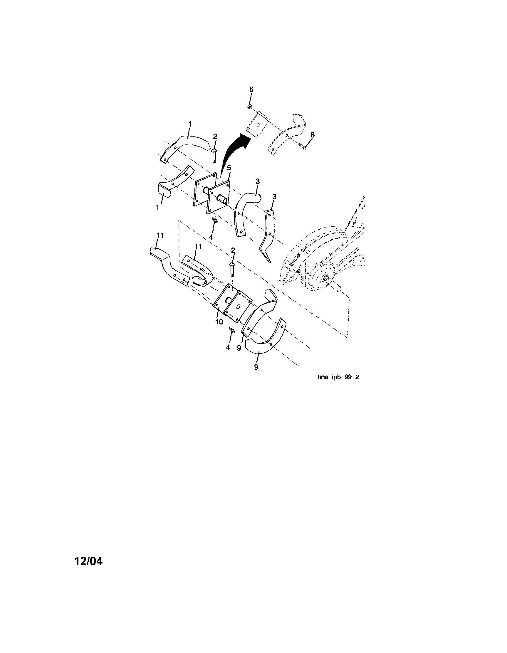 Tine assembly