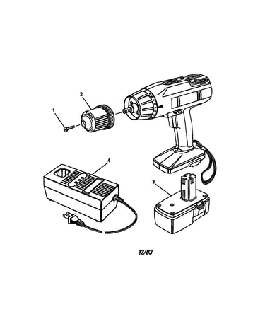 Chuck/battery pack/charger