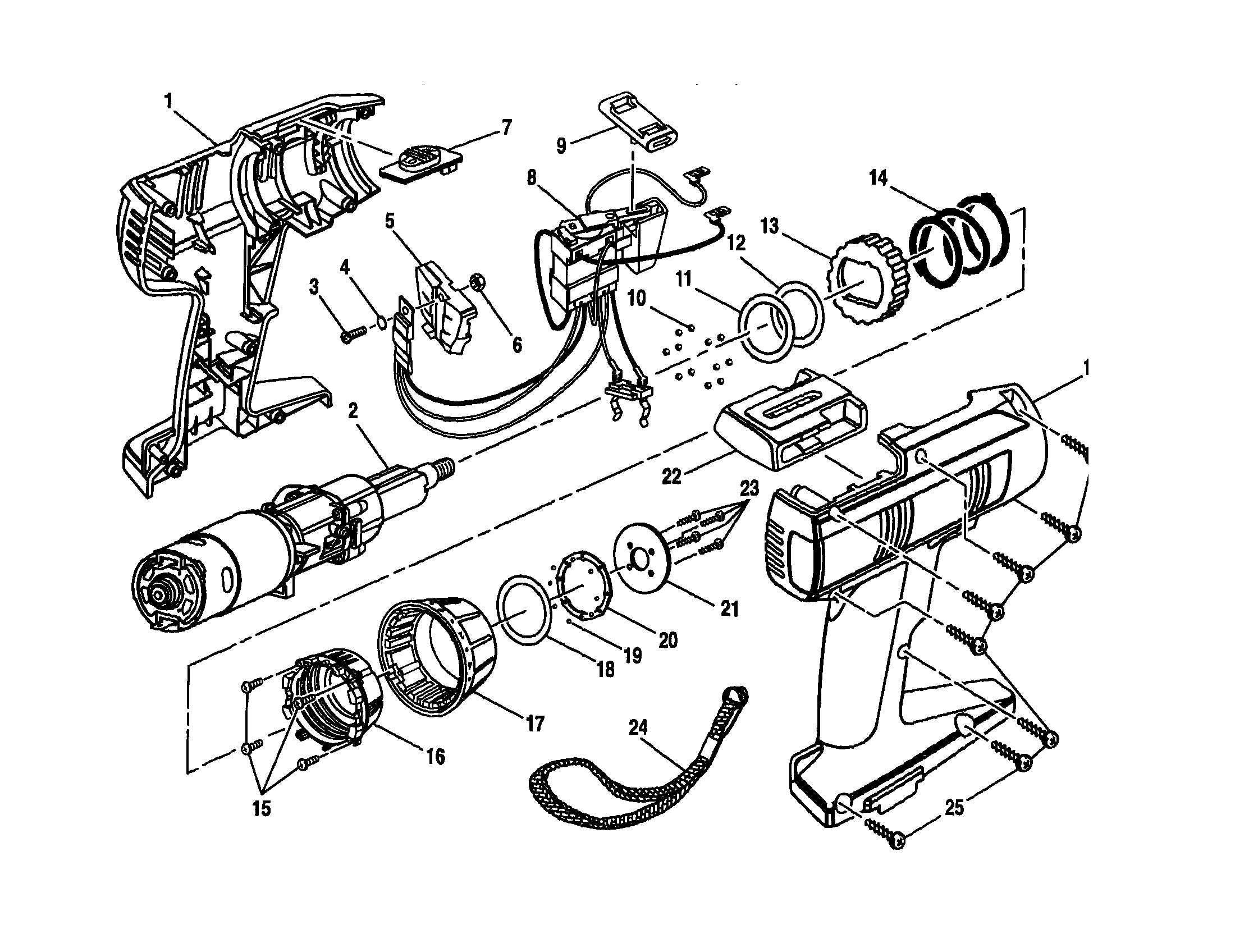 Housing/motor with gear