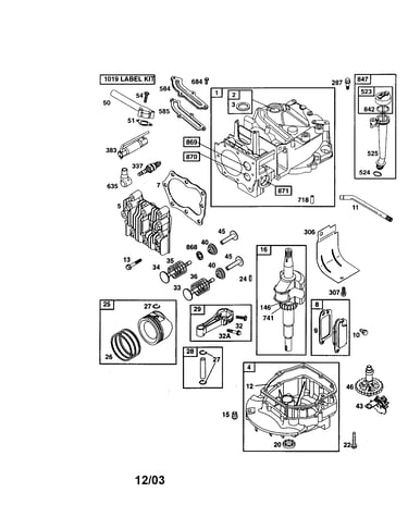 Cylinder/crankshaft