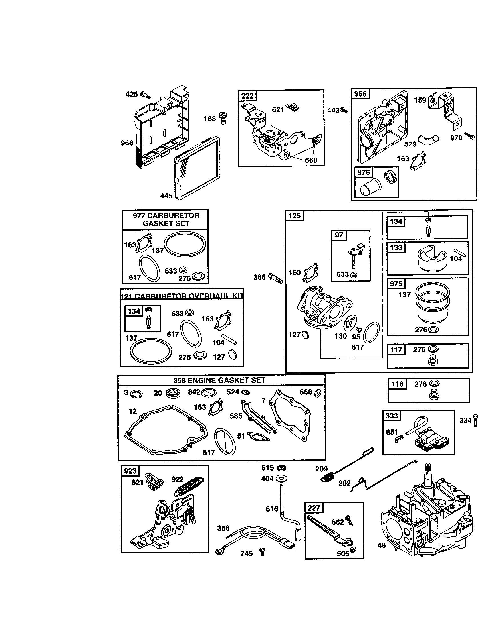 Carburetor/short block