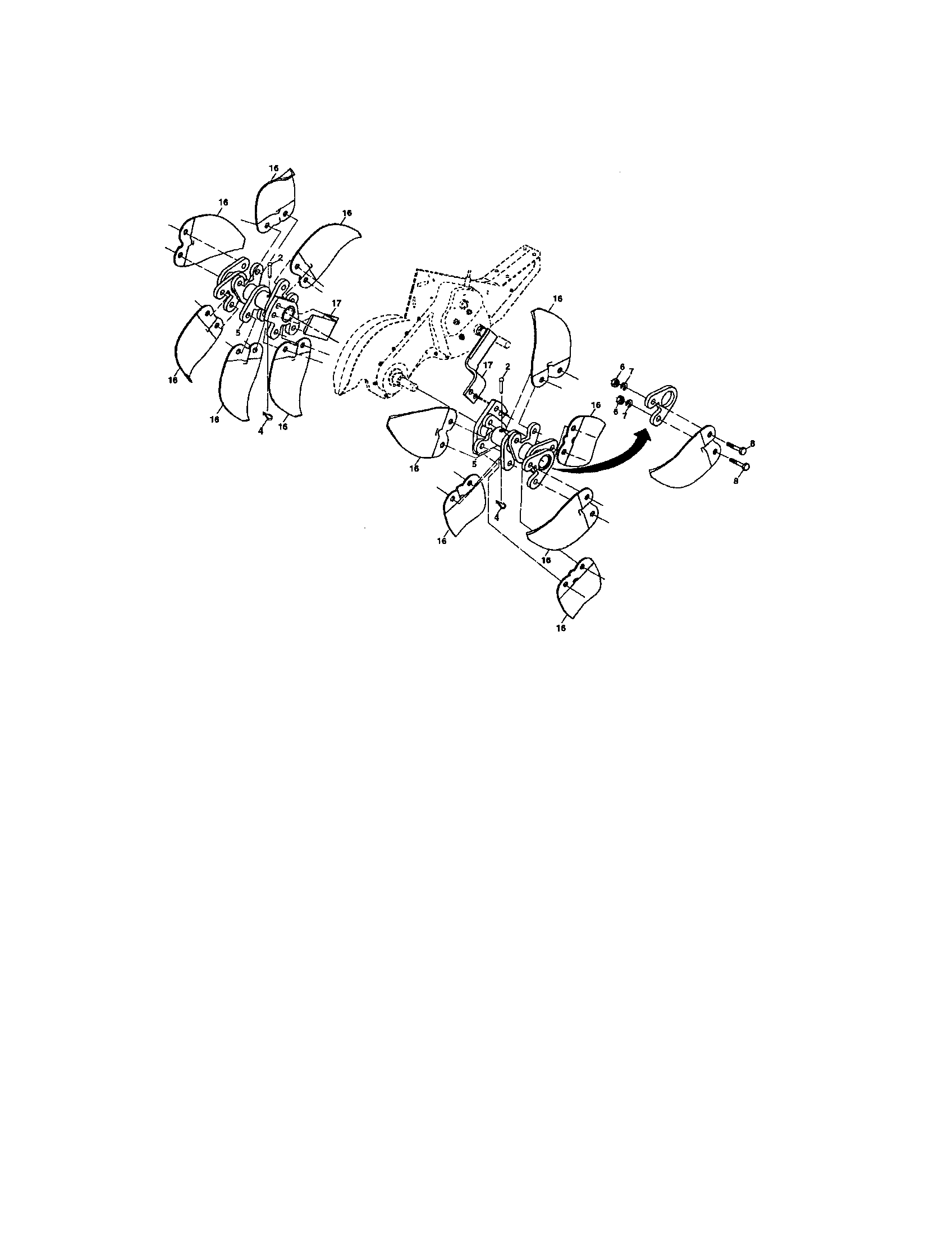 Tine assembly