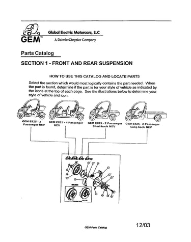 Front & rear suspension - sectin 1