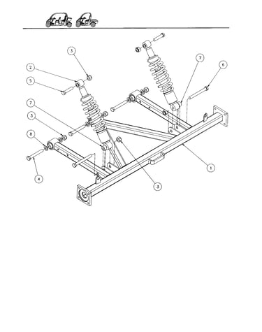 Suspension - 4 pass rear (wide)