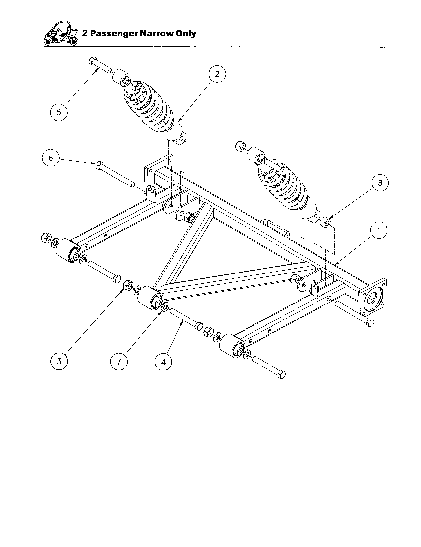 Suspension - rear narrow