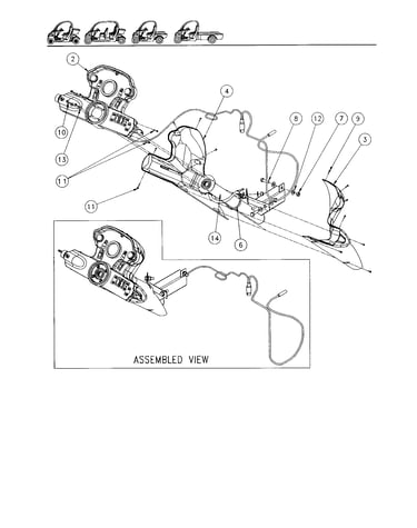 Steering column-instrument pod