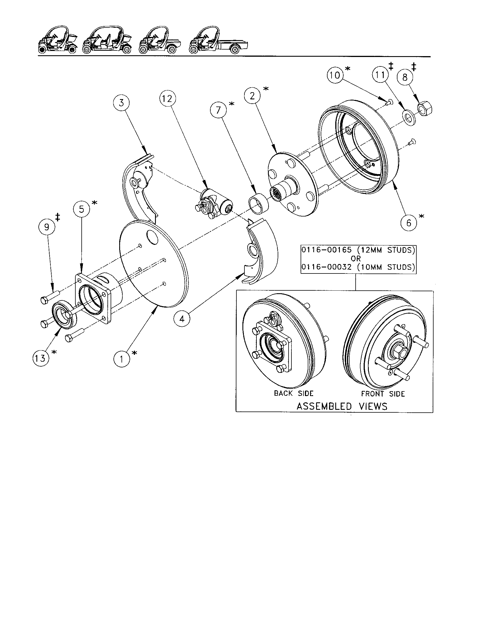 Wheel end kit - front