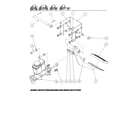 Gem Products GEM E825 master cylinder/brake pedal bracket diagram