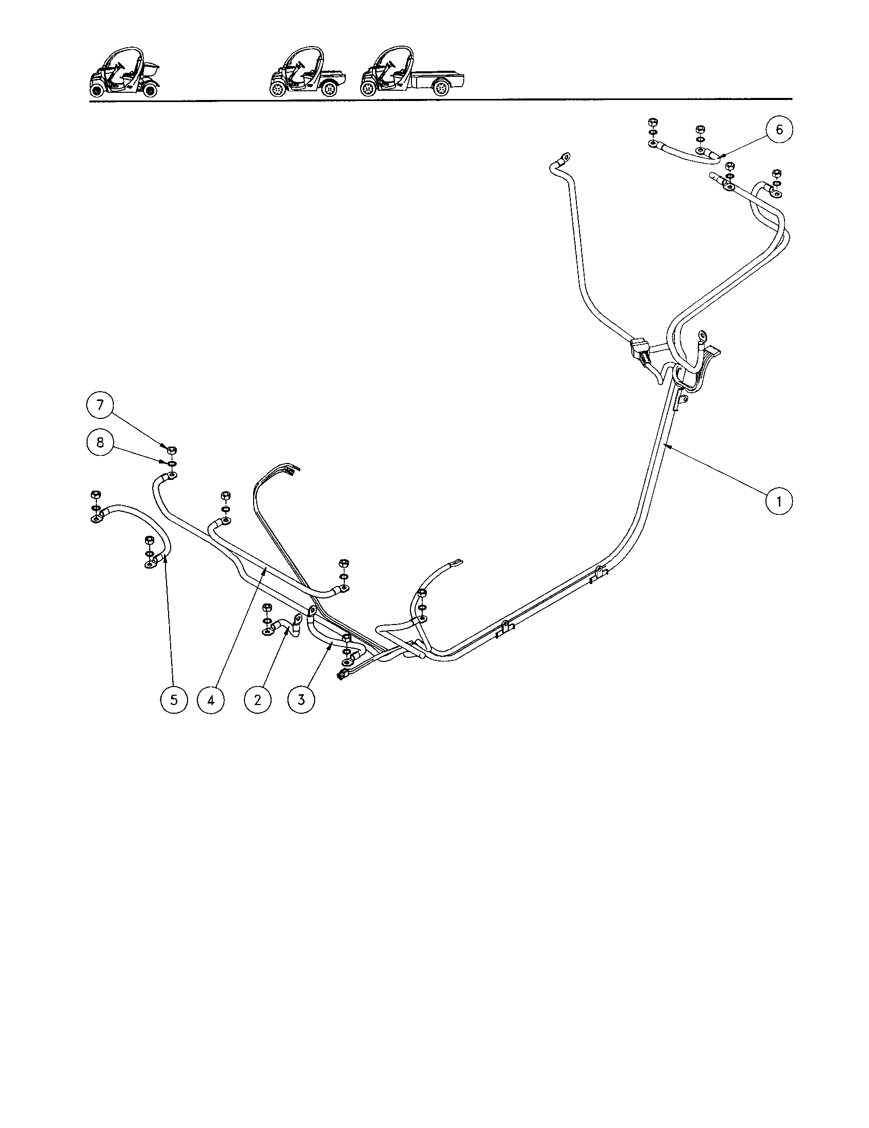 Power cable harness