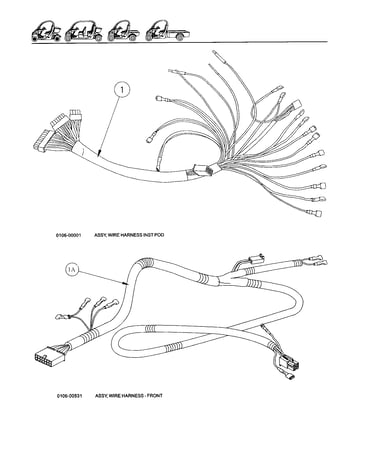 Wire harness inst. pod