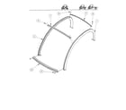 Gem Products GEM E825 roof rail, support - 2 pass. diagram