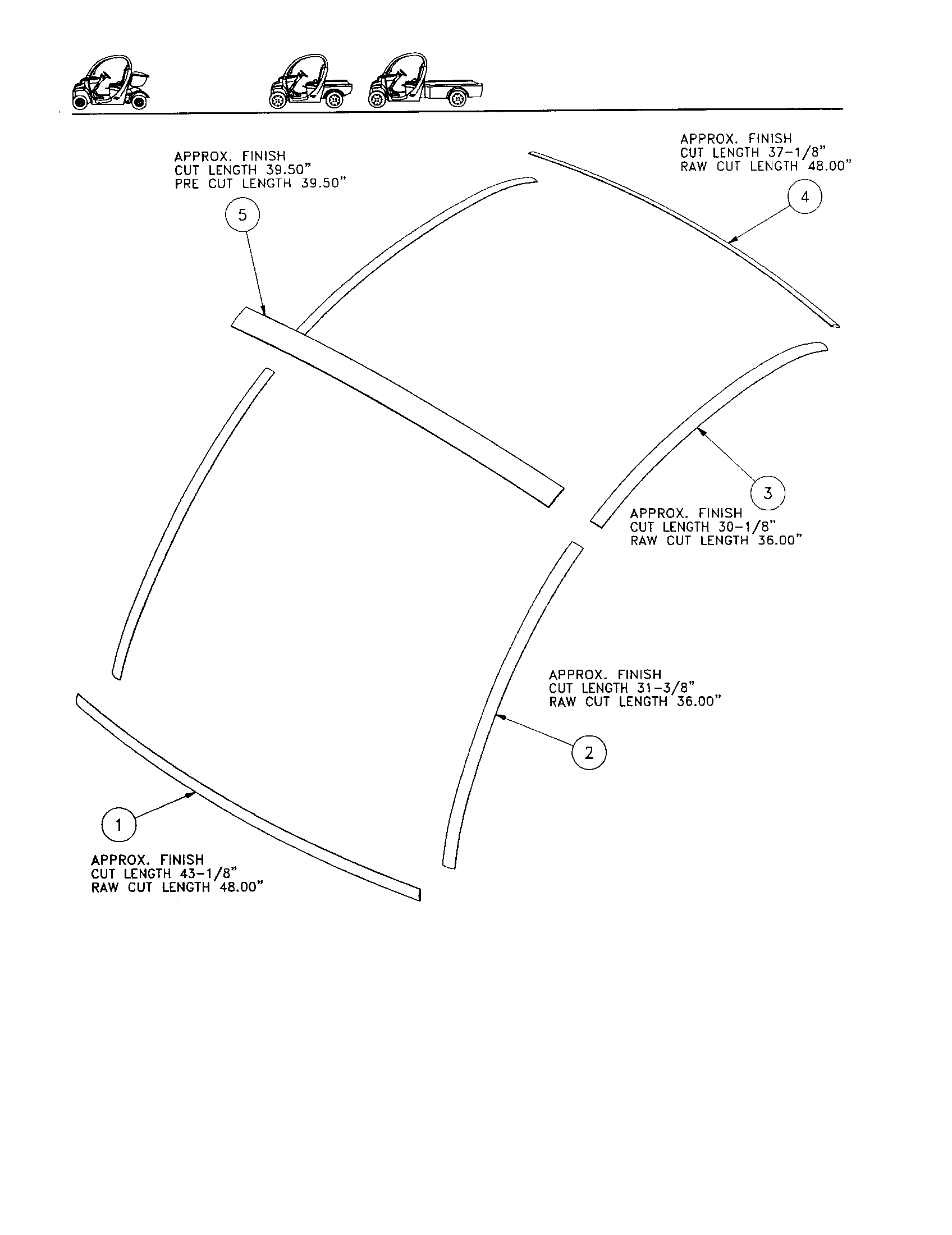 Roof trim - 2 pass
