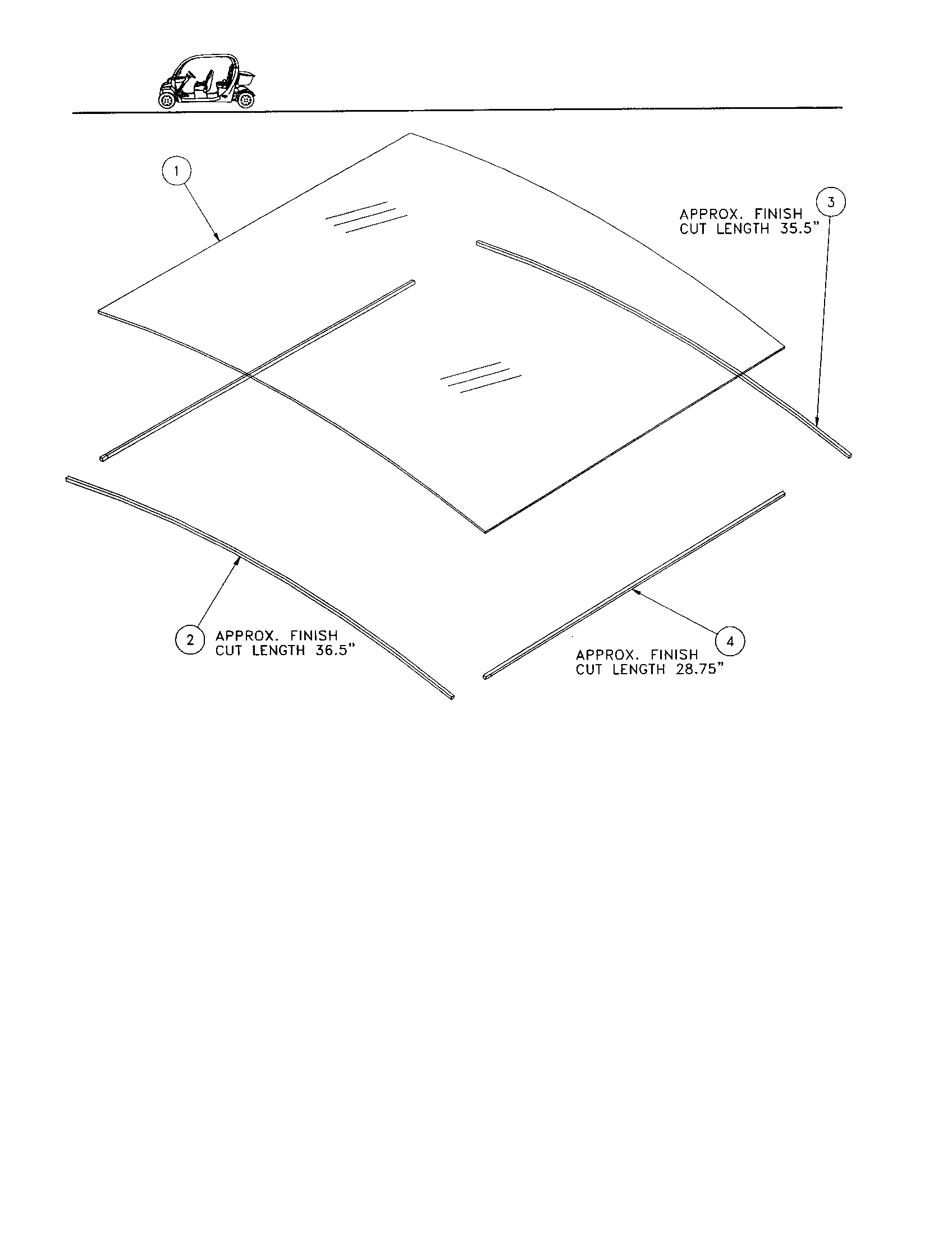 Sunroof panel