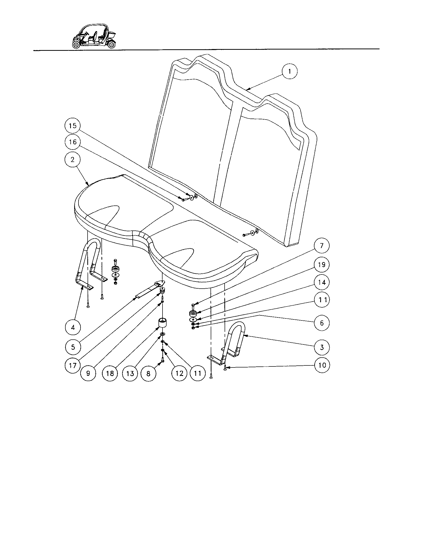 Seat-rear (new rco seats)
