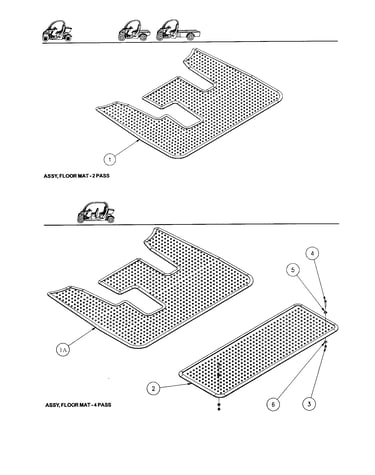Floor mat - 2 pass and 4 pass
