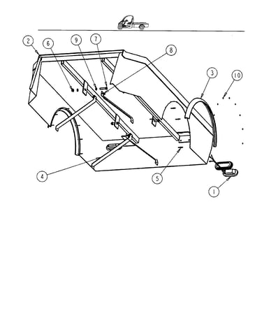 Bed, lg. utility