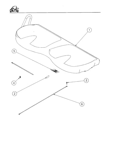 Decal/license plate ground wire/seat