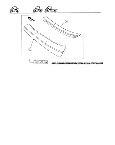 Scuff guards - 2 pass