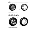 Gem Products GEM E825 optional wheels diagram