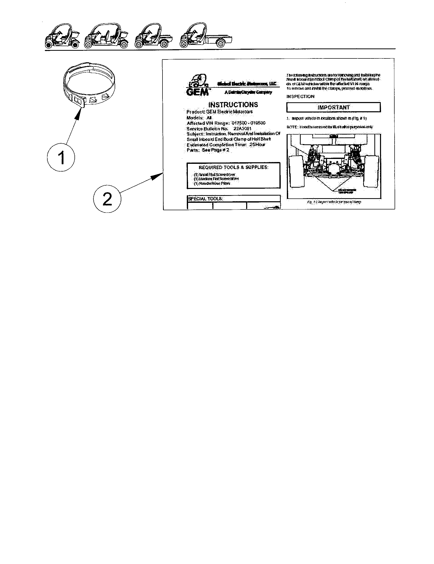 Boot clamp replacement kit