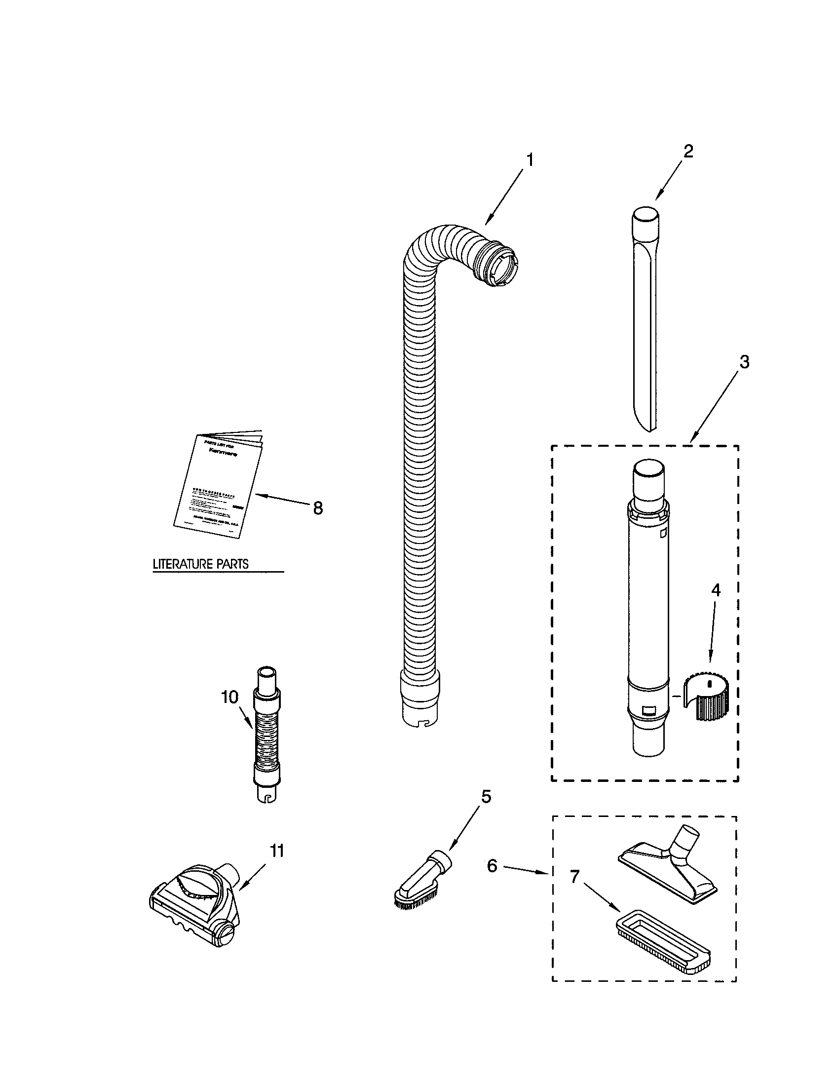 Hose and attachment