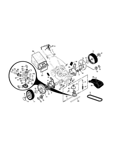 Wheels/bag/tires/belt