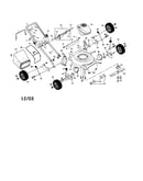 Engine/handle/housing/wheels/bag