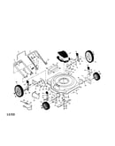 Engine/housing/wheels/handle