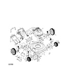 Engine/housing/wheels/handle