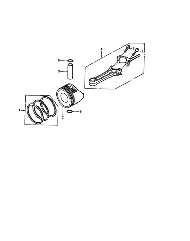 Piston connecting rod