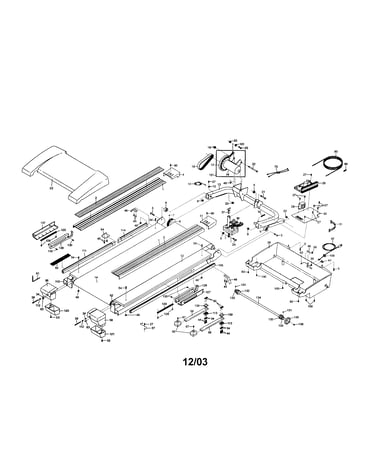 Motor/motor hood/walking belt
